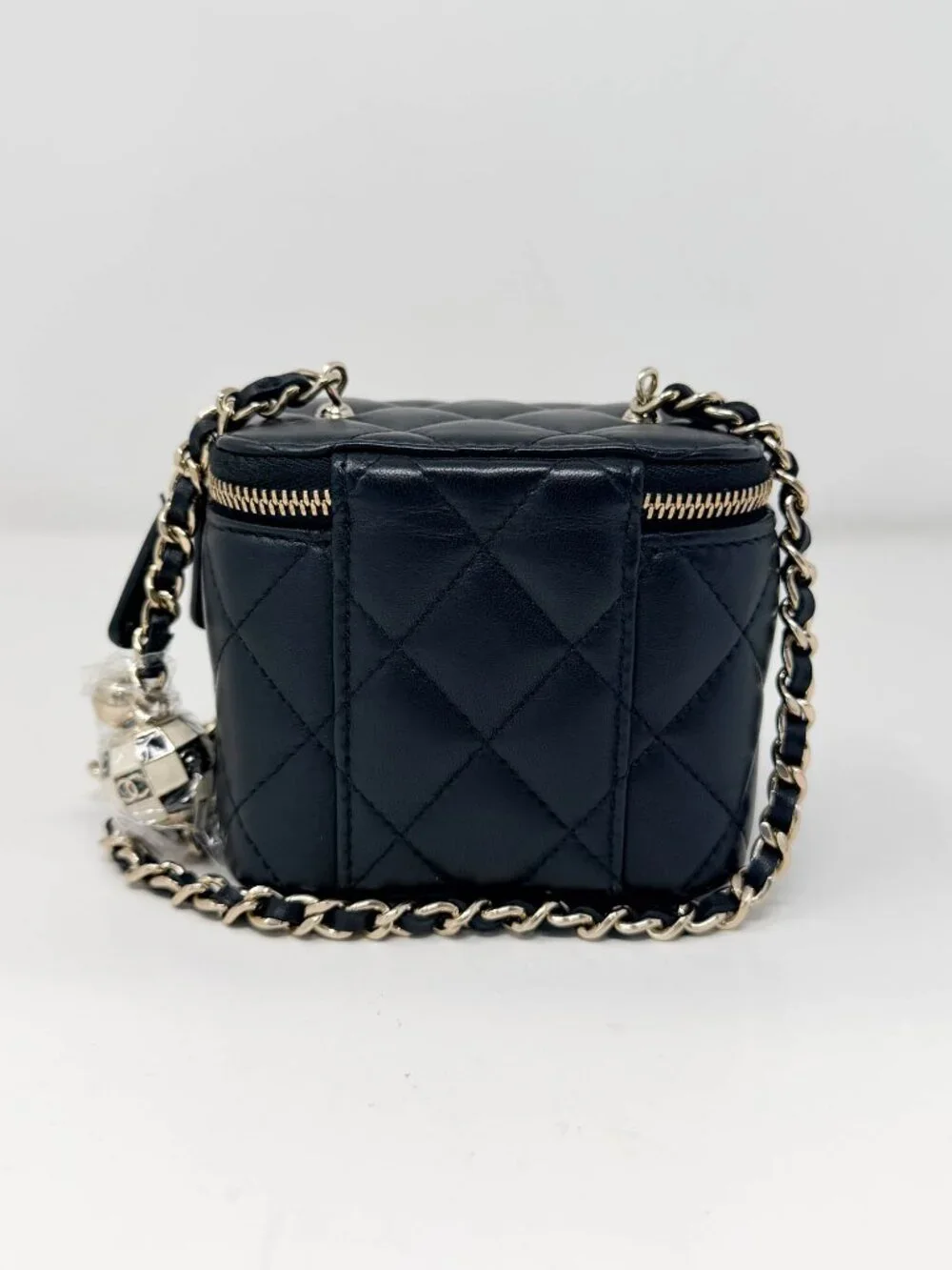 Chanel Mini Pearl Crush Vanity Case With Chain